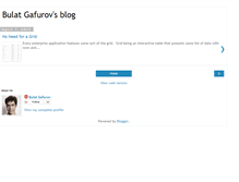 Tablet Screenshot of blog.bulatgafurov.name